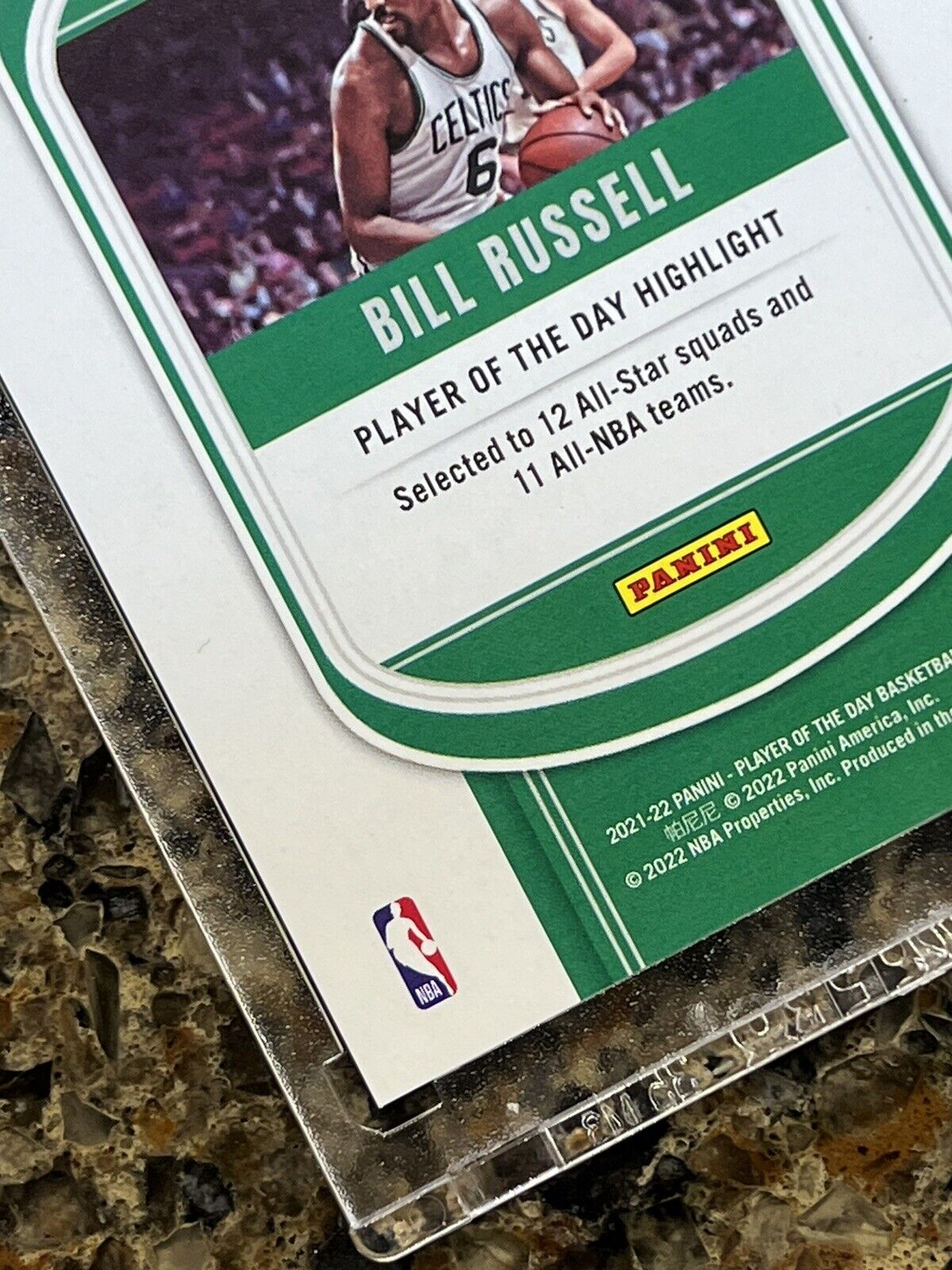 Bill Russell 2021 Panini Player of the Day HOF KABOOM 19/99 Rare Gem Mint SSP