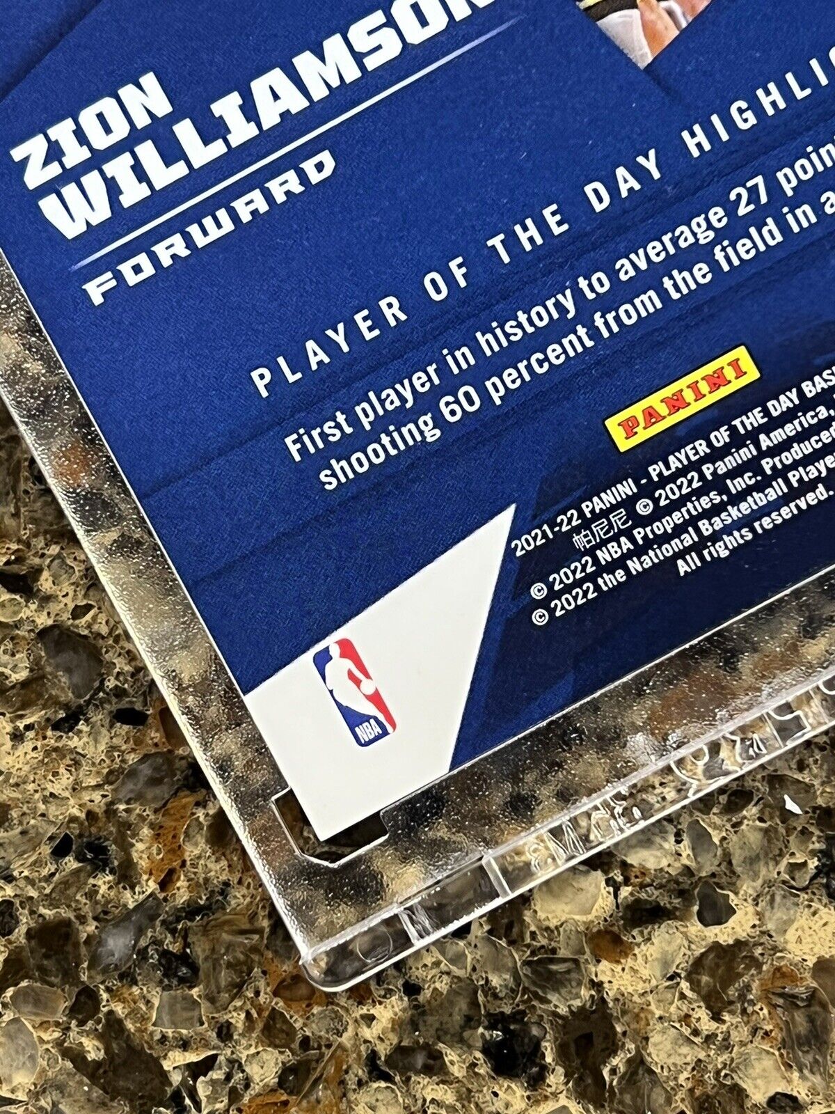 Zion Williamson 2021-22 Panini Player of the Day KABOOM #77/99 SSP Rare! 🚀🚀🚀