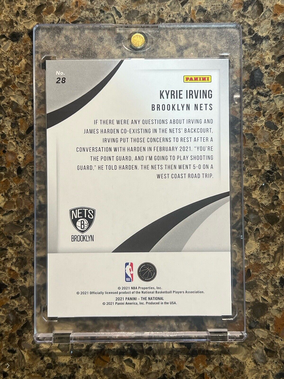 Kyrie Irving 2021 Panini THE NATIONAL 22/50 KABOOM Explosion Rare Gem Mint SSP