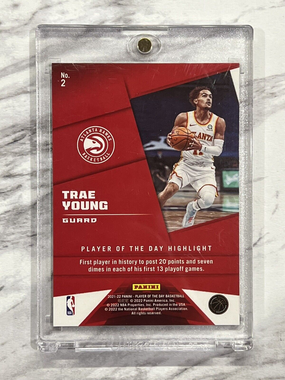 Trae Young 2021 Panini NBA Player Of The Day KABOOM 19/99 Gem Mint Super Rare SP