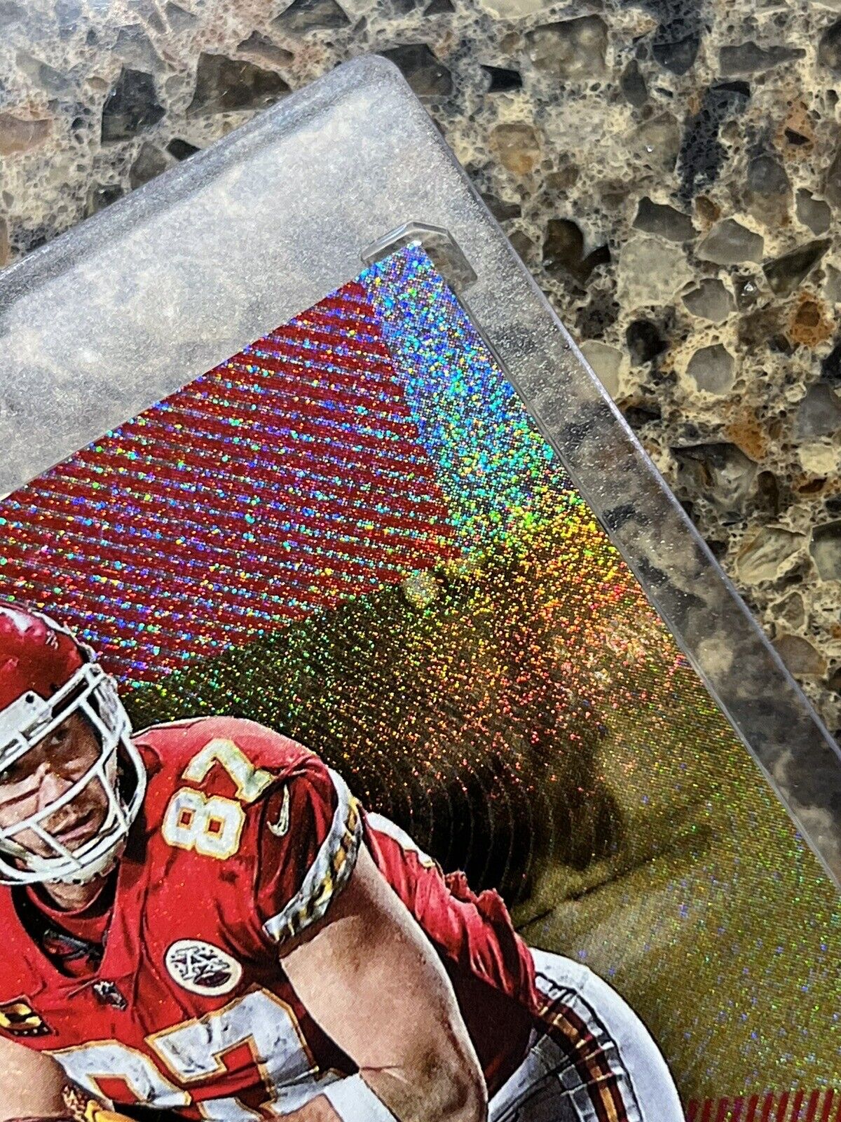 TRAVIS KELCE 2021 Panini NFL The National STARDUST 4/5 Super Rare Gem Mint SSP