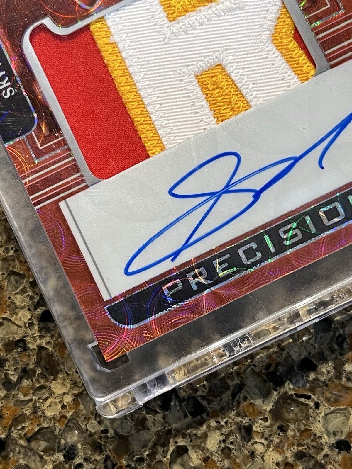 2022 Panini One Skyy Moore Red Scope Prizm Precision Rookie Patch Autograph #/25