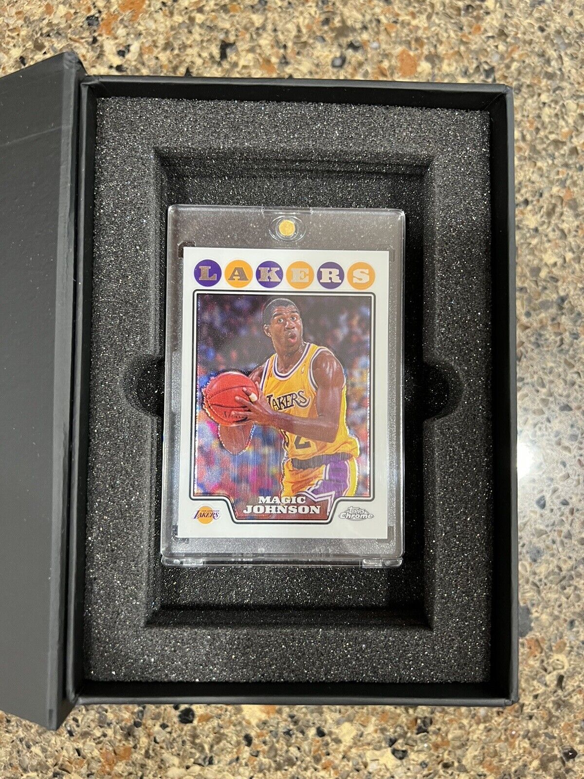 Framed Mint NBA Topps Chrome Kobe Jordan LeBron Bird Magic Duncan RC 1/1 Art