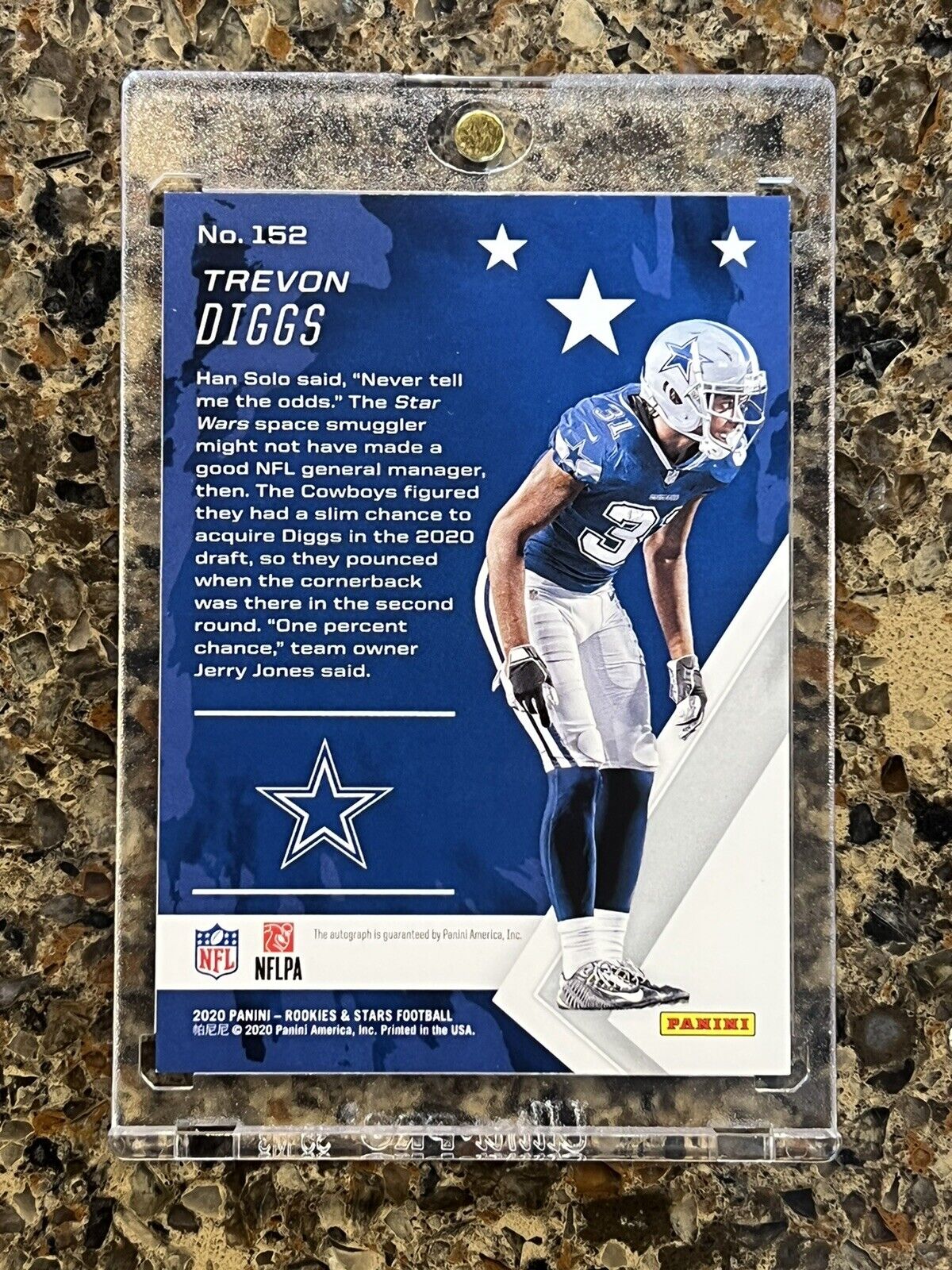 Trevon Diggs RC 2020 Panini Rookies & Stars Refractor 049/199 AUTO Rare Gem Mint