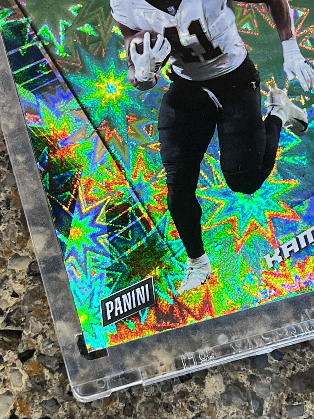 Alvin Kamara 2021 Panini Player Of The Day Kaboom 53/99 Rare Mint Gem SSP Saints