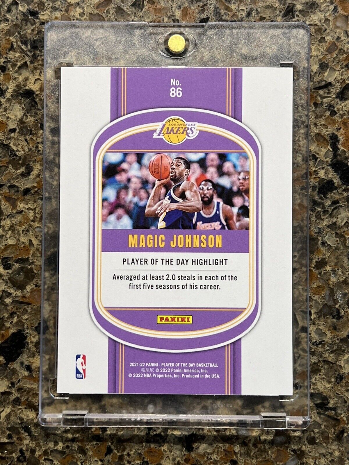 Magic Johnson 2021 Panini Player of the Day KABOOM #59/99 HOF Super Rare SSP