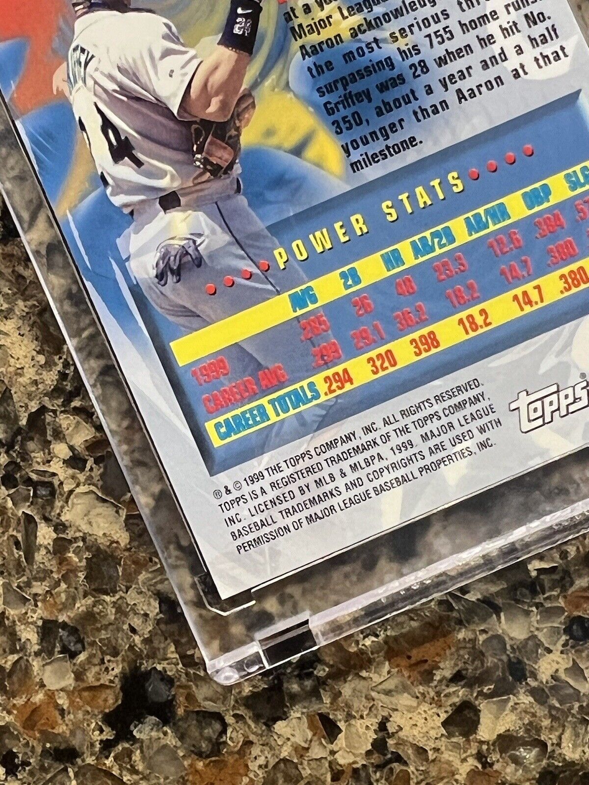 Ken Griffey Jr. 1999 Topps Power Players Holofoil Seattle Mariners HOF