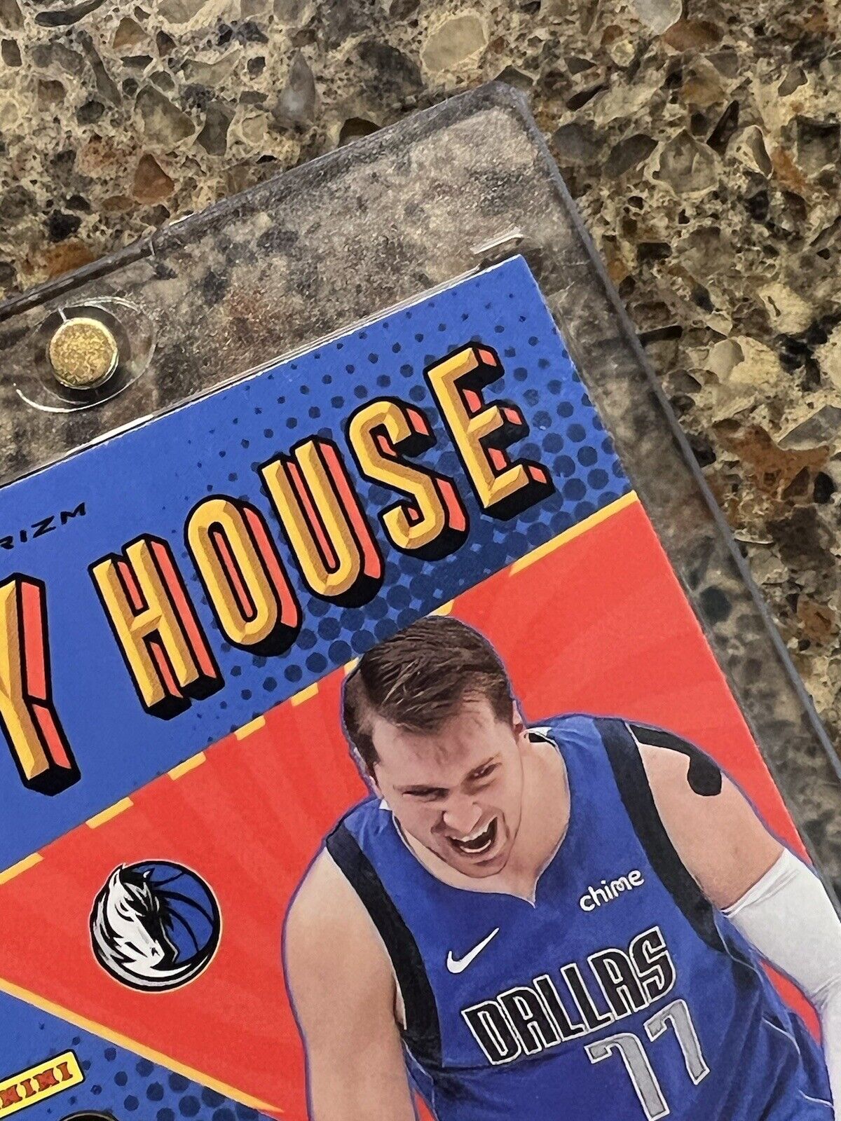 Luka Doncic 2021-22 Panini Donruss Optic MY HOUSE Purple Prizm Holo Gem Mint