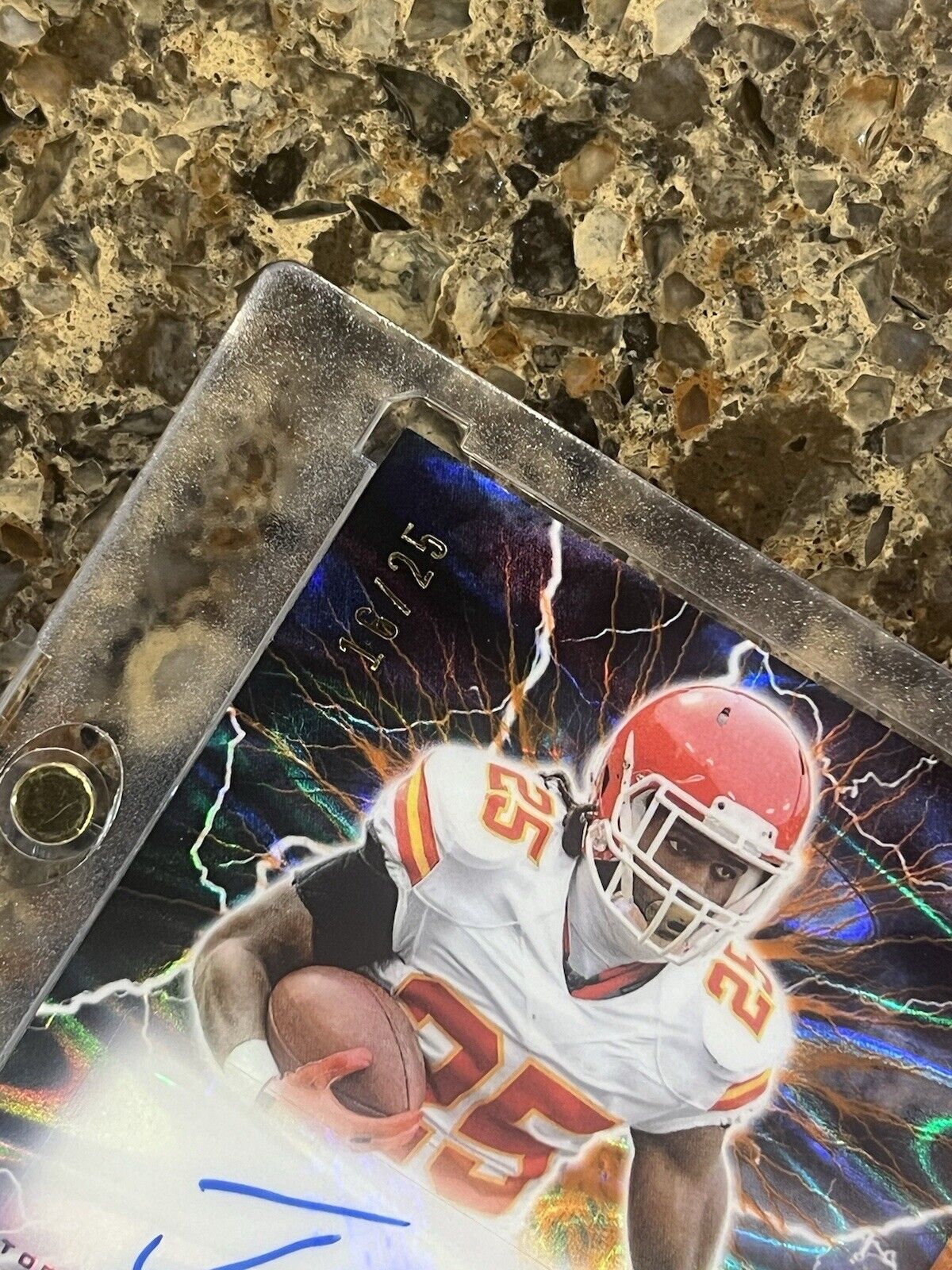 Jamaal Charles 2023-24 Topps Composite Amped Up Tri-Color Patch Autograph #16/25