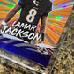 Lamar Jackson 2021 Panini Donruss Optic Football MY HOUSE! Prizm Refractor MINT