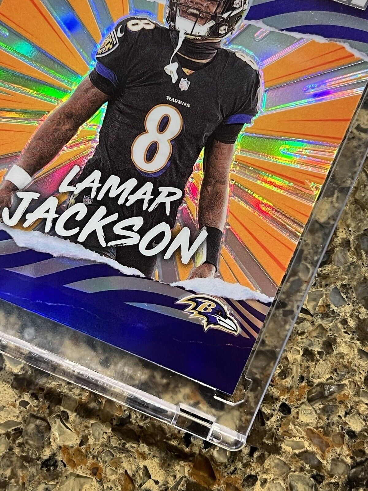 Lamar Jackson 2021 Panini Donruss Optic Football MY HOUSE! Prizm Refractor MINT