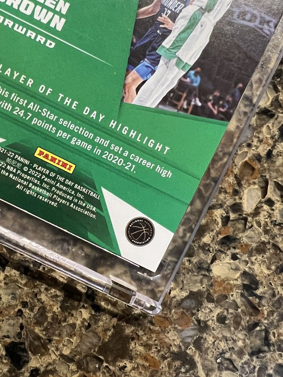 JAYLEN BROWN 2021 Panini NBA Player of the Day KABOOM 52/99 Rare Gem Mint SSP