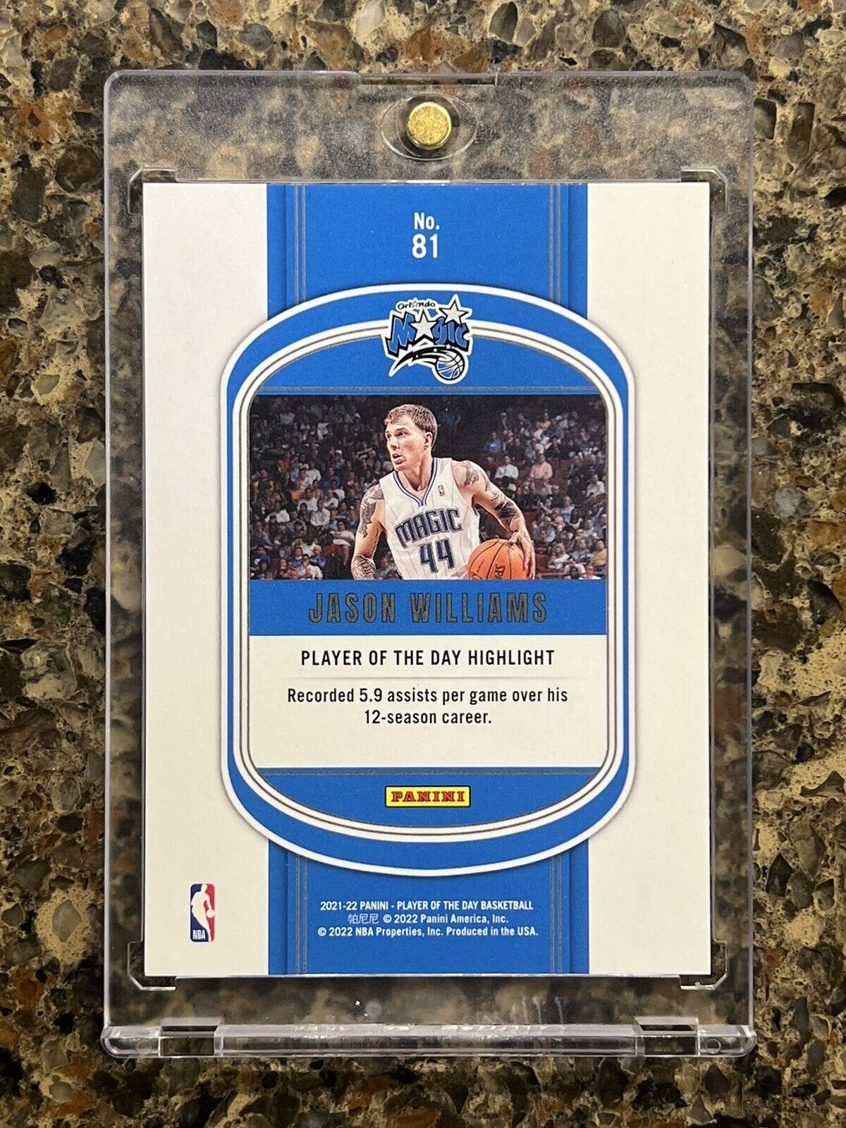 Jason Williams 2021 Panini Player of the Day HOF KABOOM 23/99 Rare Gem Mint SSP