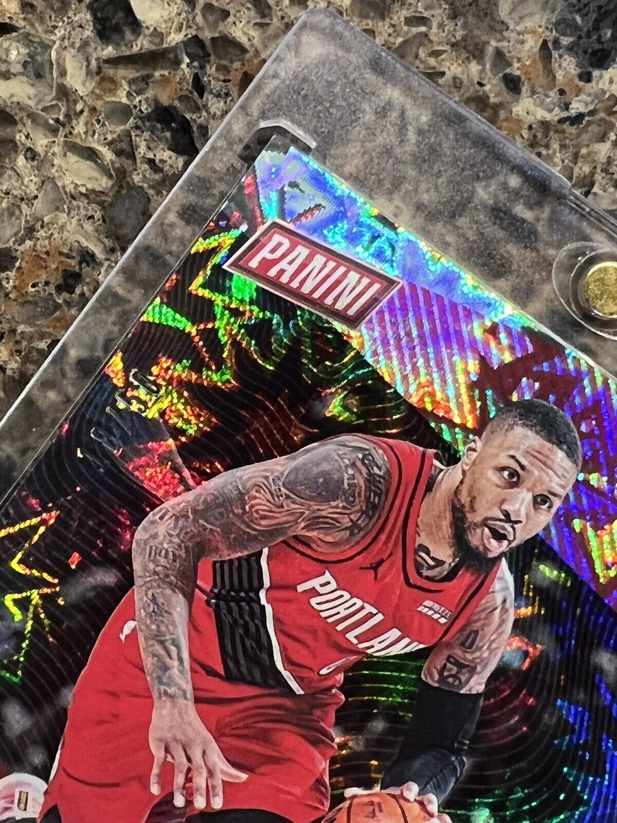 Damian Lillard 2021 Panini THE NATIONAL 18/50 KABOOM Explosion Rare Gem Mint SSP