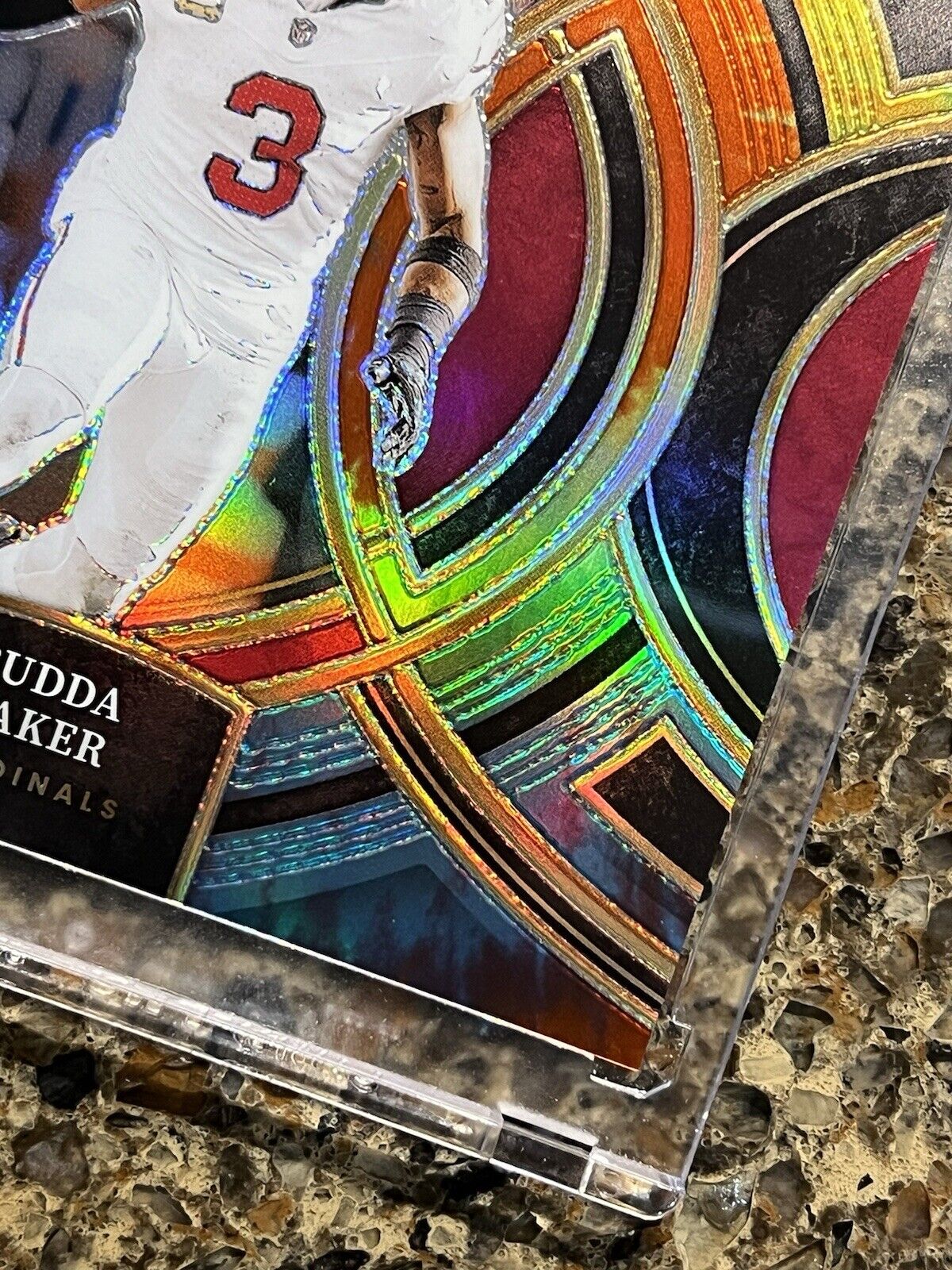 Budda Baker 2023 Panini Select Tie-Dye Prizm #07/25 Premier Level - Gem Mint SSP