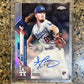 Dustin May RC 2020 Topps Chrome Refractor on card AUTO 017/499 Rookie Mint SSP