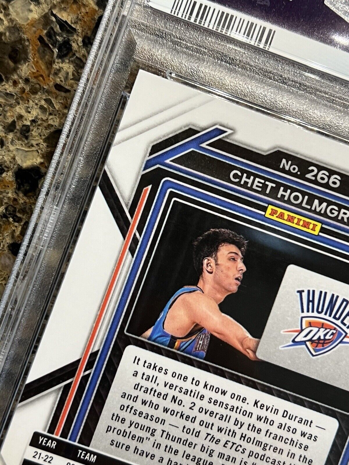 Chet Holmgren RC - 2022-23 Panini Prizm Red Ice - OKC Thunder - Gem Mint PSA 10