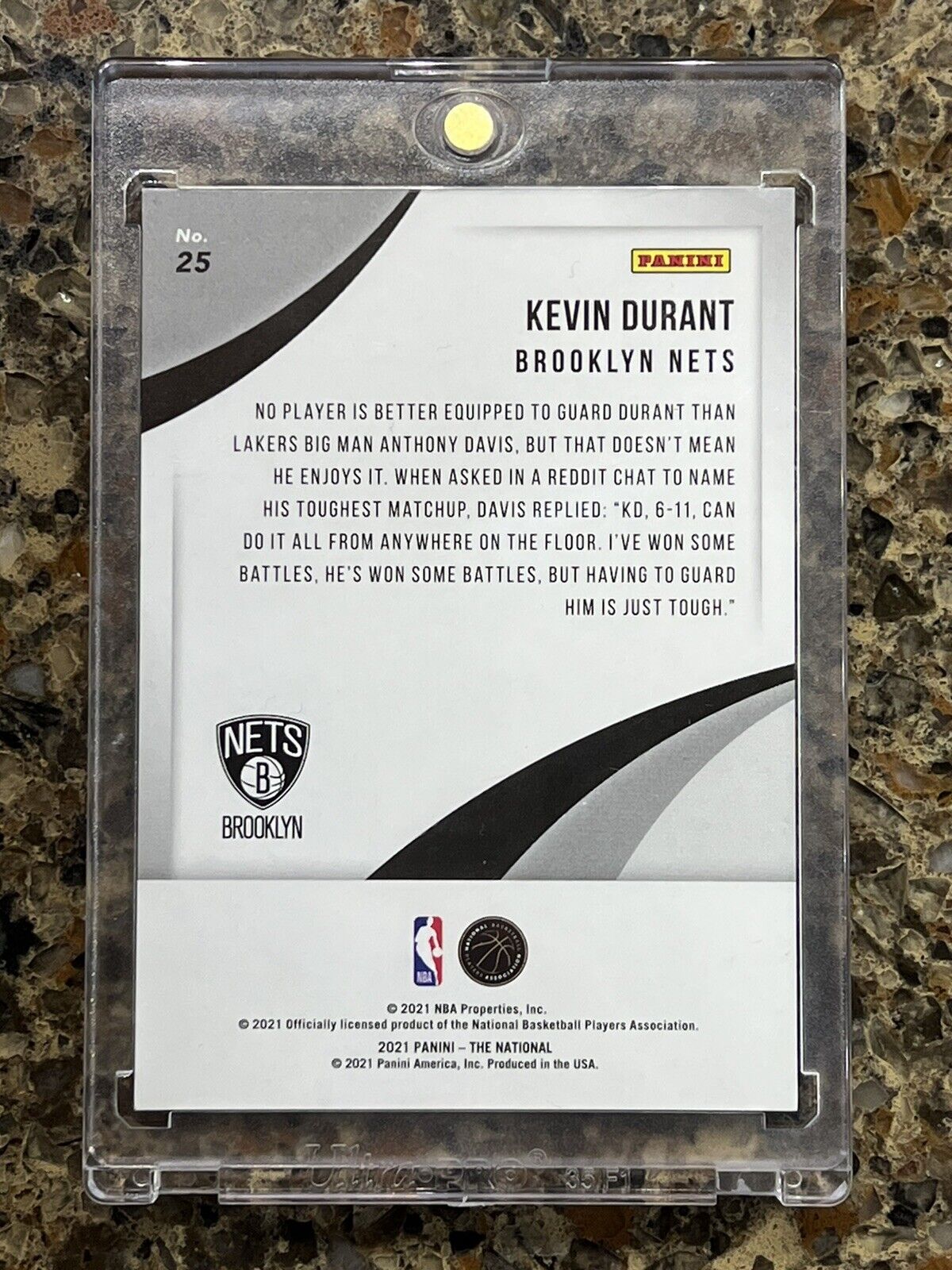 Kevin Durant 2021 Panini The National 06/50 KABOOM Explosion Super Rare SSP