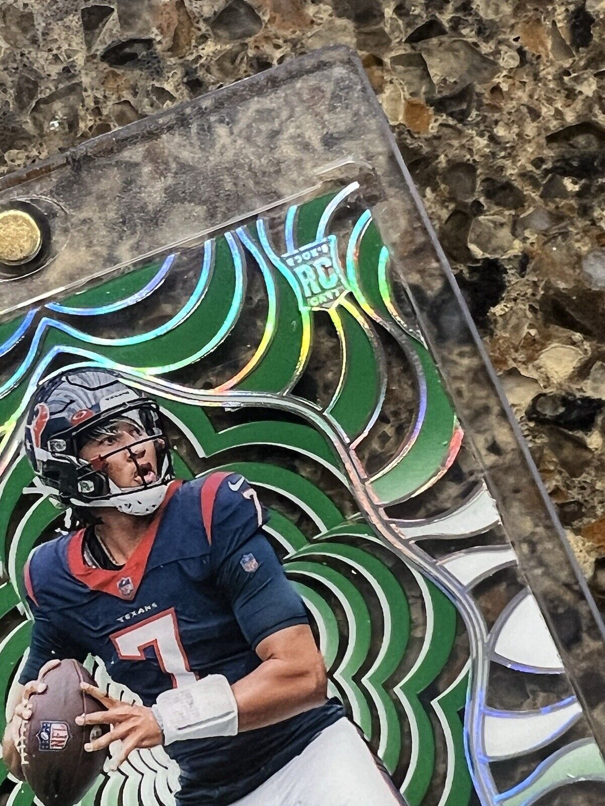 CJ Stroud 2023 Panini Illusions Green Emerald Funkadelic Acetate Gem Mint Rookie