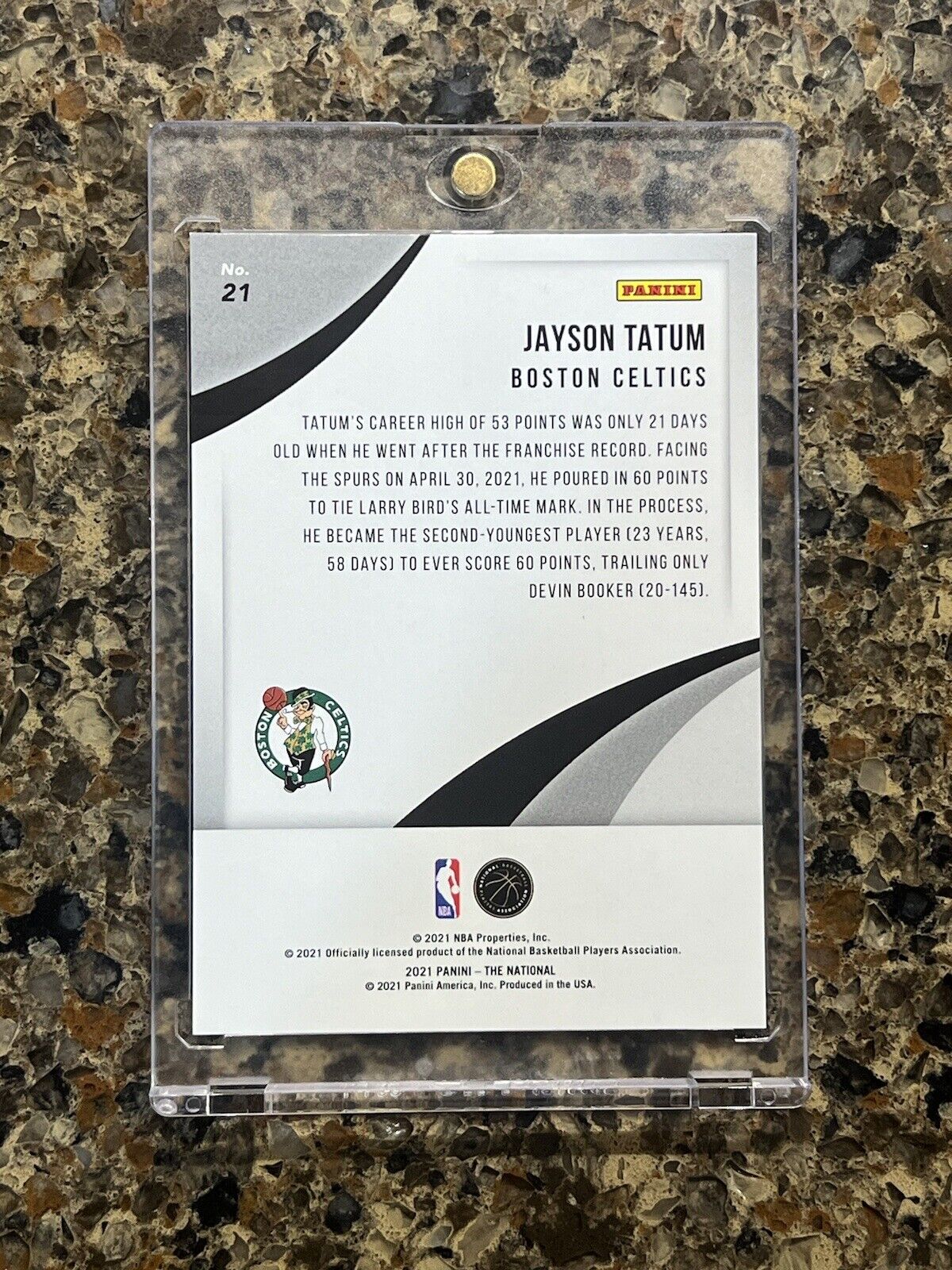 Jayson Tatum 2021 Panini The National Escher Squares 1/10 Celtics Super Rare SSP