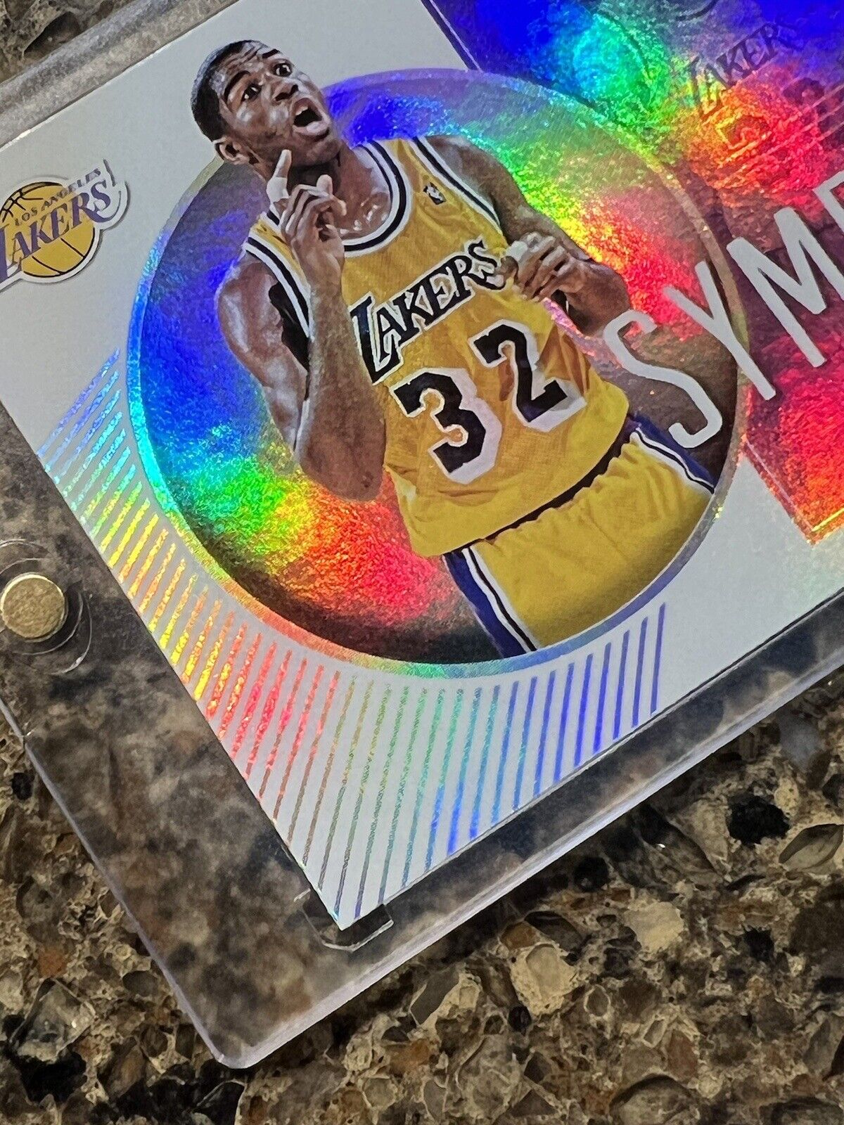 Magic Johnson 2018-19 Panini Status Symbols Holo Refractor Lakers HOF Gem Mint