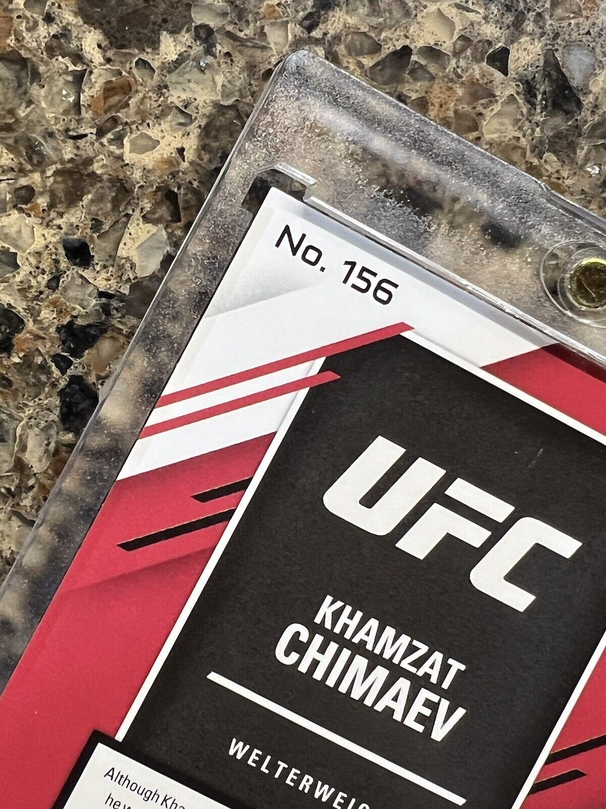 Khamzat Chimaev RC 2021 Panini Chronicles Elite UFC Refractor - Gem Mint Rookie