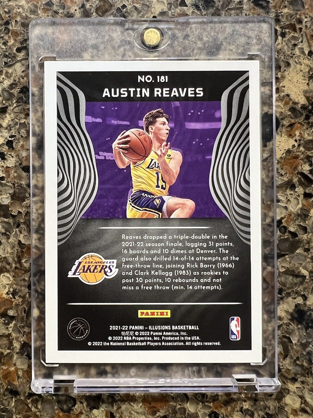 Austin Reaves RC 2021 Panini Illusions Basketball SCOPE Refractor SP Gem Mint RC