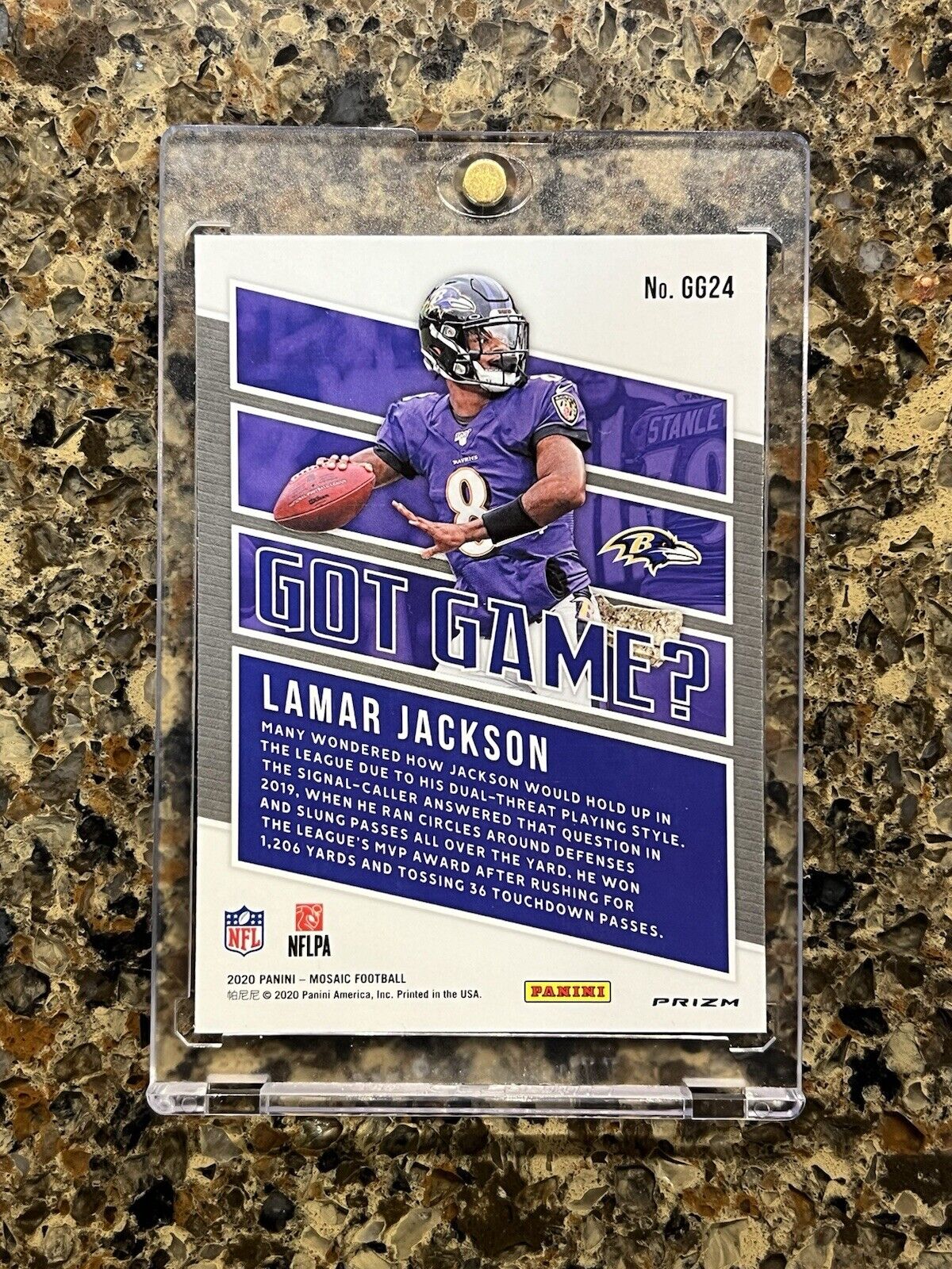 🌟 Lamar Jackson 2020 Panini Mosaic Football GOT GAME? Silver Prizm Holo MINT 🌟