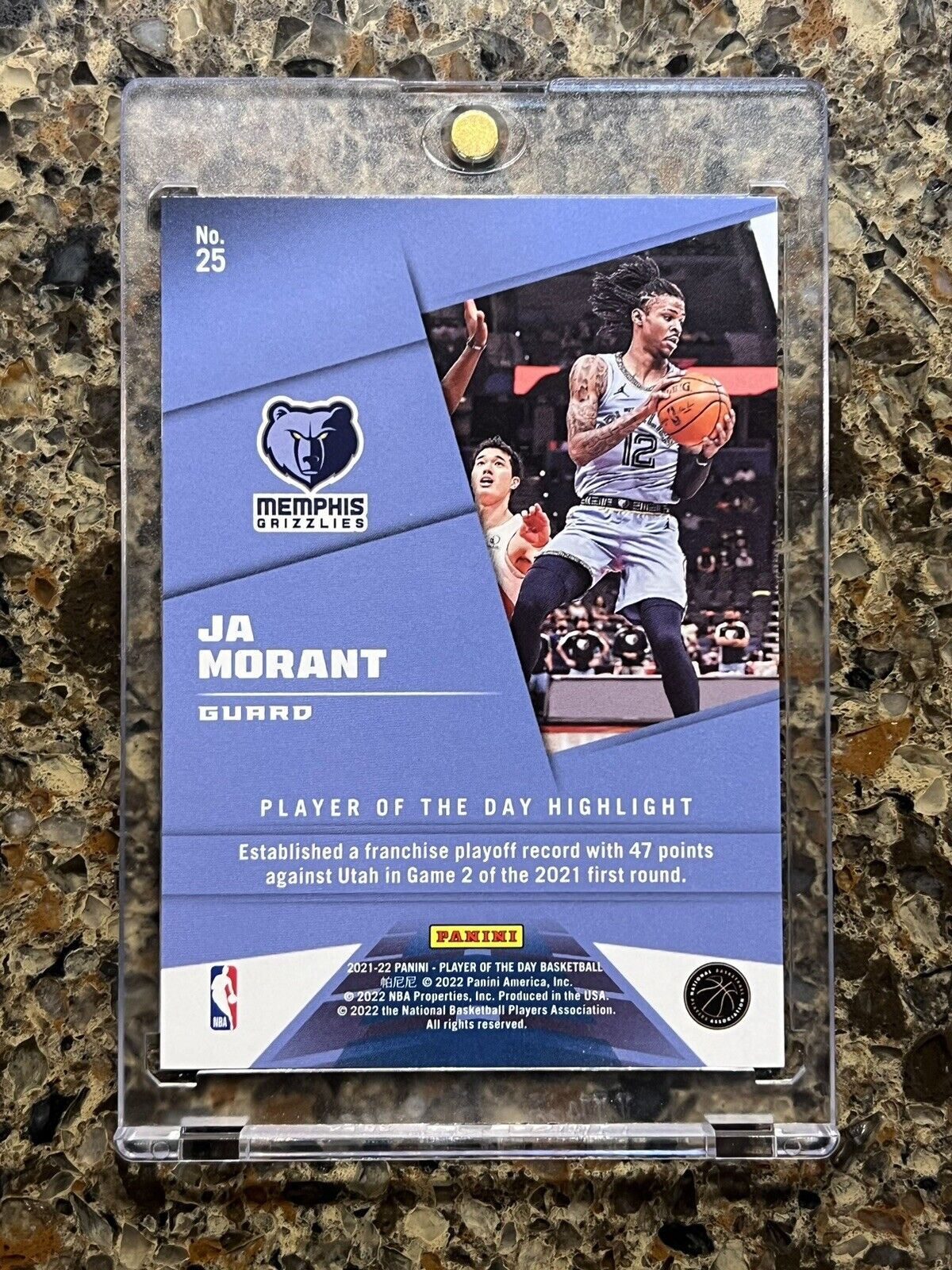 Ja Morant 2021 Panini Player of the Day KABOOM #77/99 Grizzlies Super Rare SSP