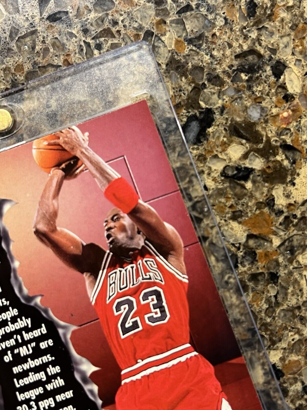 Michael Jordan 1996-97 SkyBox Fleer Metal Blue Metal Shredders Chicago Bulls HOF