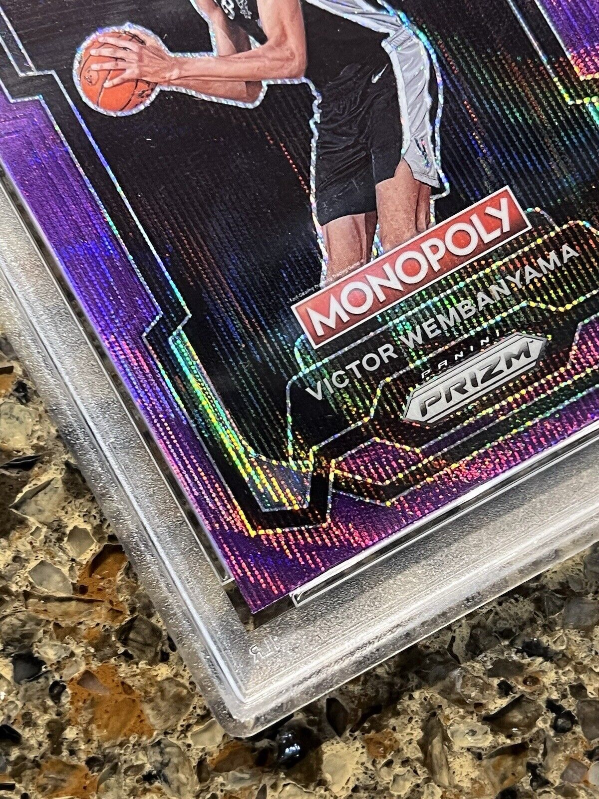 Victor Wembanyama RC 2023 Panini Prizm Monopoly Purple Wave Gem Mint PSA 10 (RC)