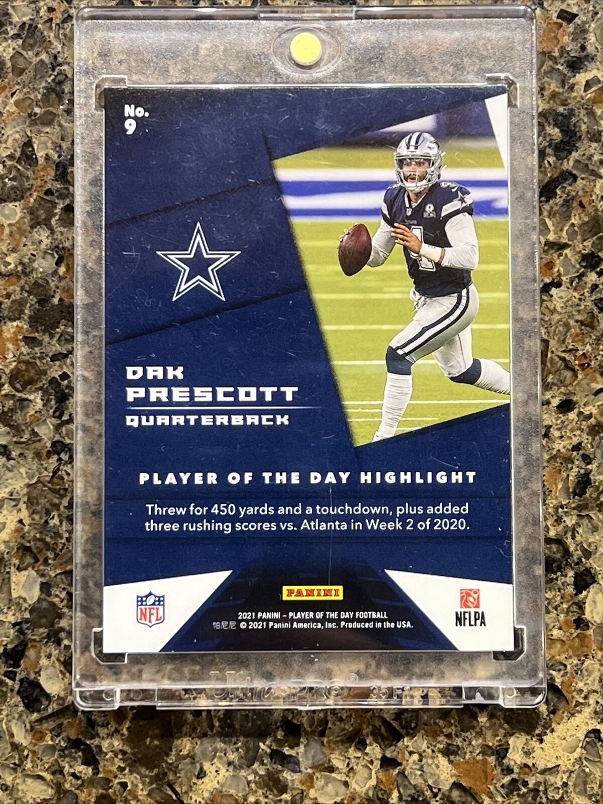 Dak Prescott 2021 Panini NFL Player of the Day KABOOM 99/99 Super Rare MINT SSP