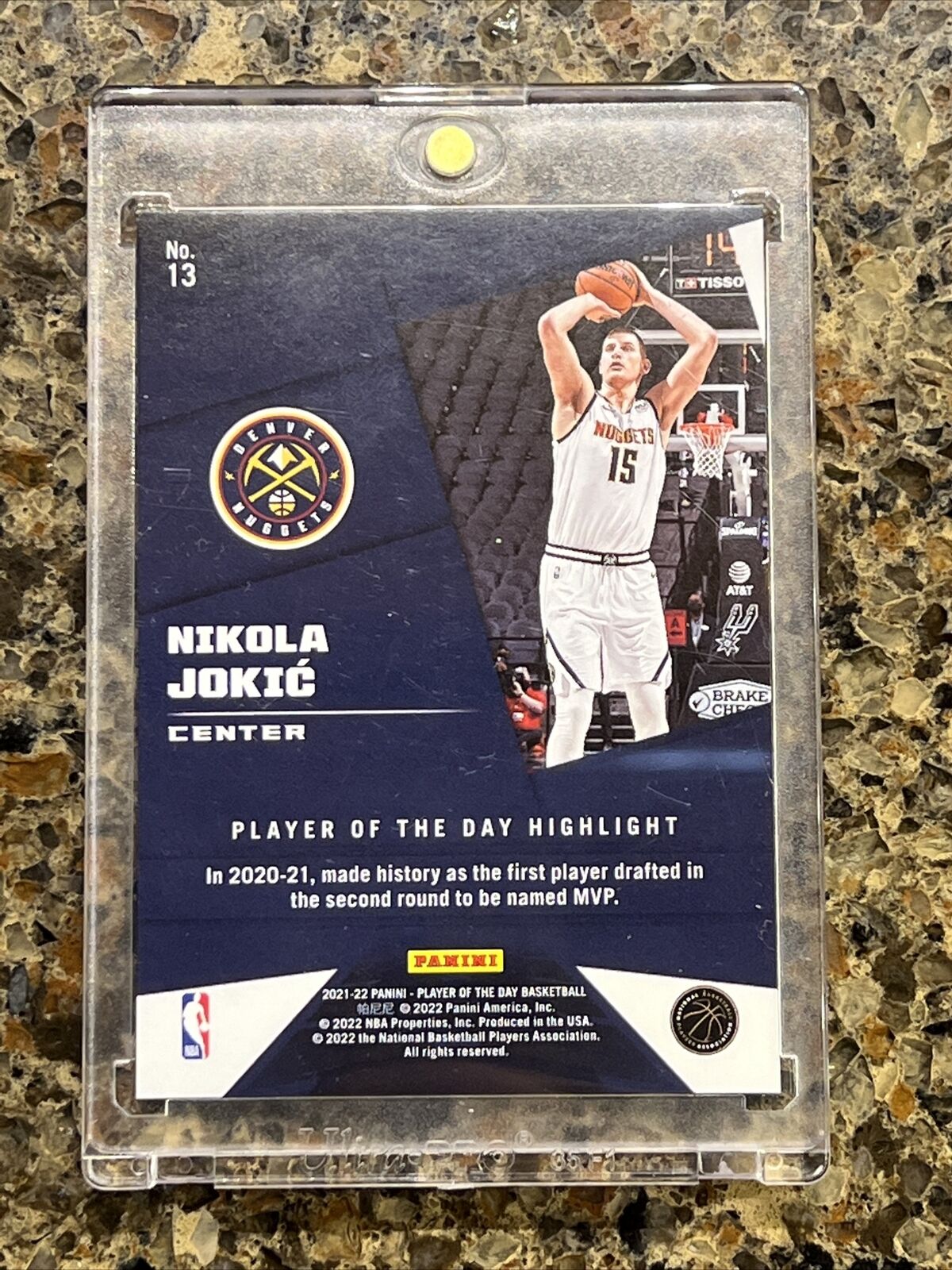 Nikola Jokic 2021-22 Panini Player of the Day KABOOM #54/99 Super Rare SSP 🔥