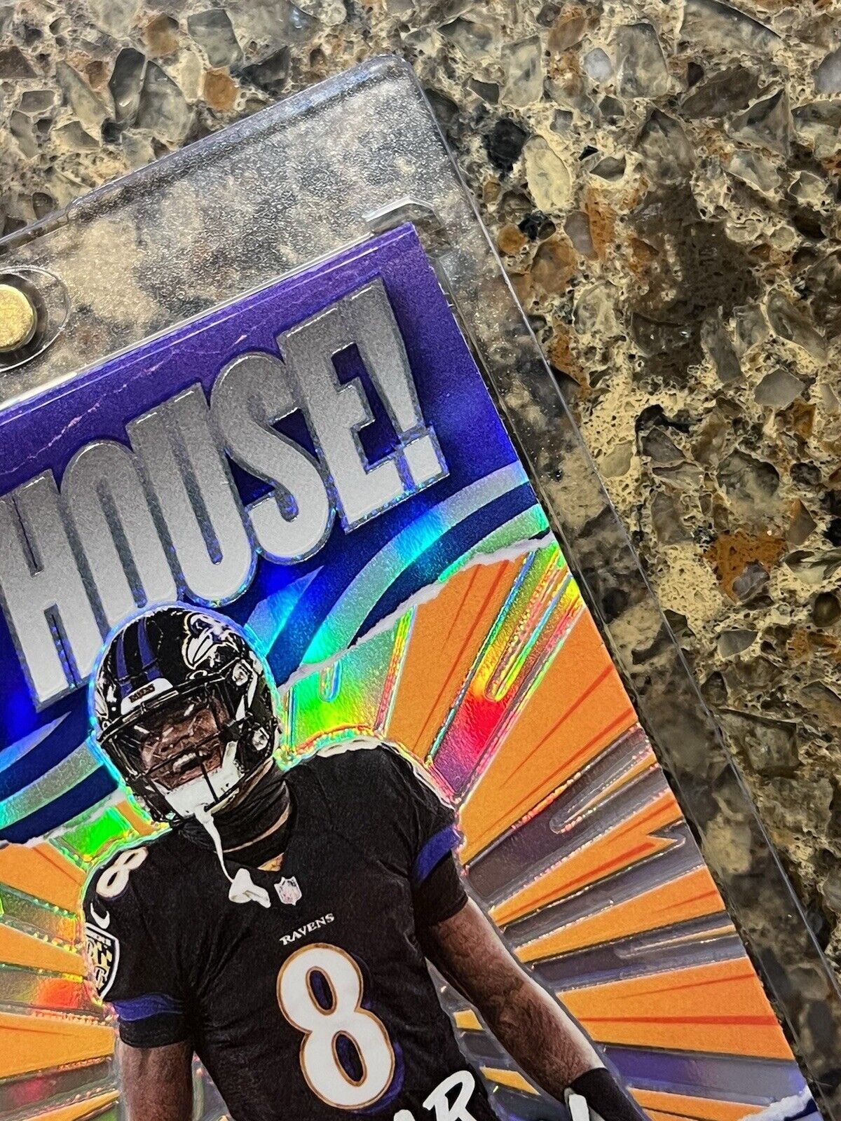 Lamar Jackson 2021 Panini Donruss Optic Football MY HOUSE! Prizm Refractor MINT