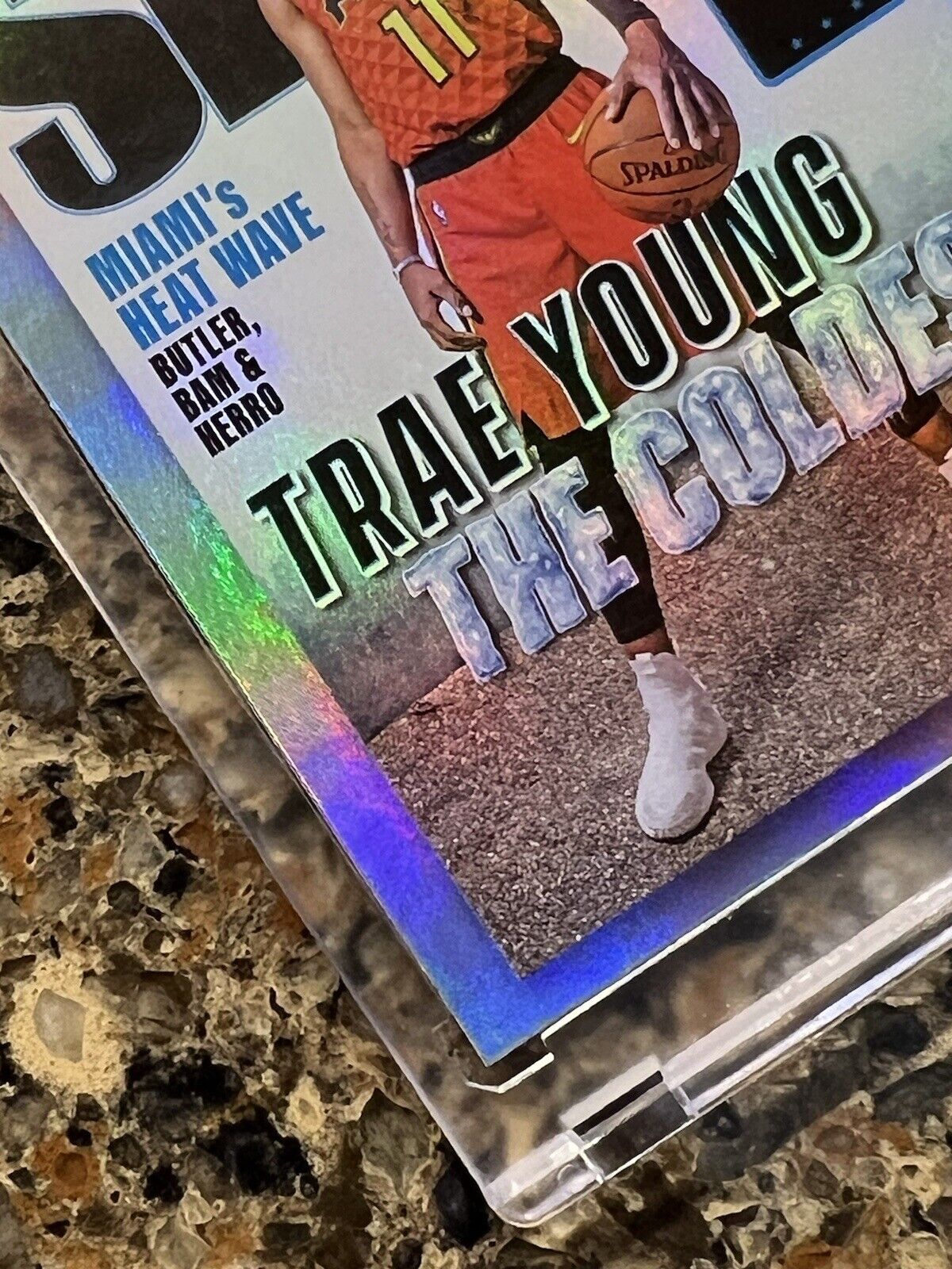 Trae Young 2020-21 Panini Hoops Basketball NBA SLAM GOLD HOLO Rare Gem Mint SSP