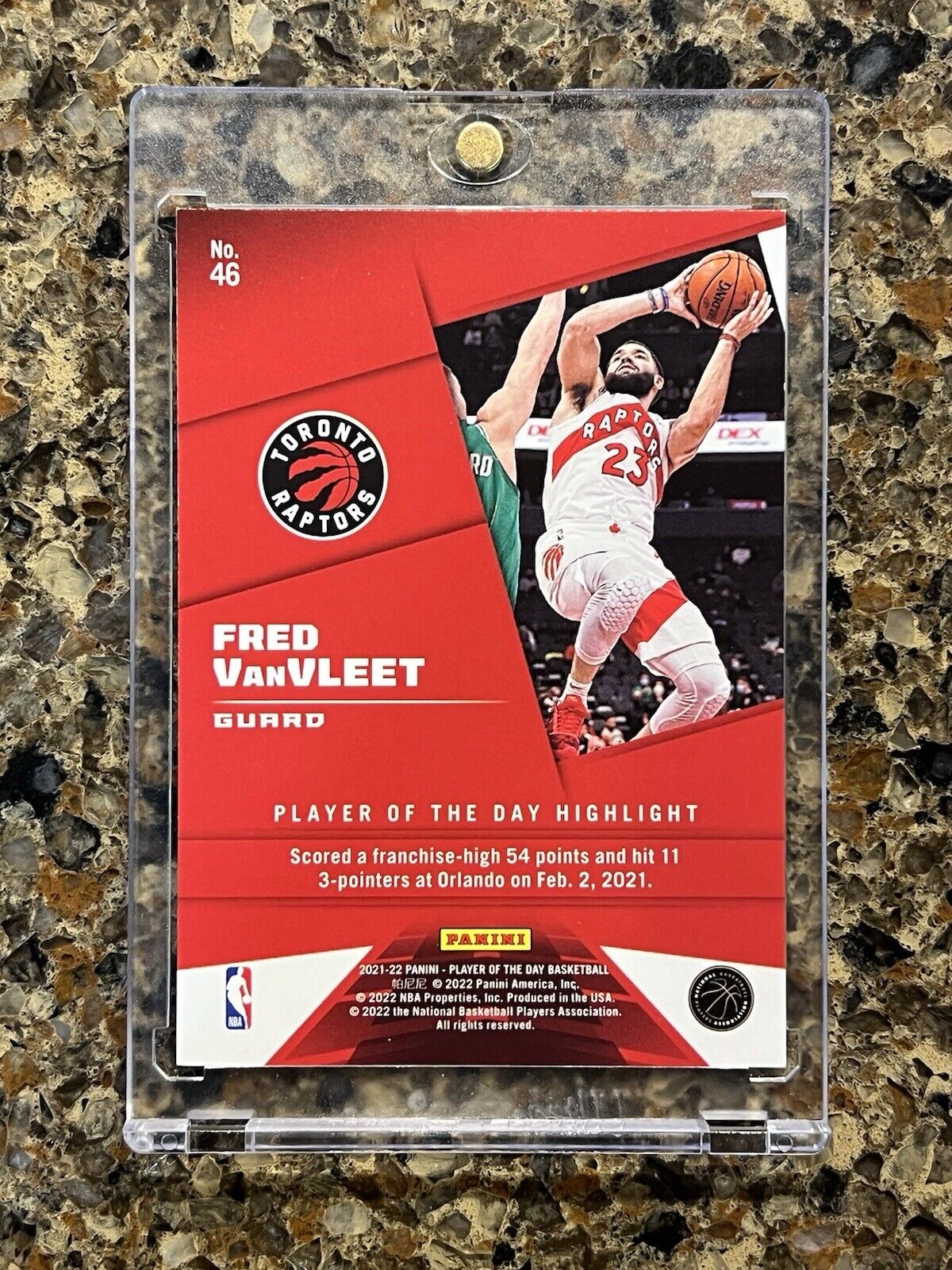 Fred VanVleet 2021-22 Panini Player of the Day KABOOM #97/99 SSP Toronto Raptors