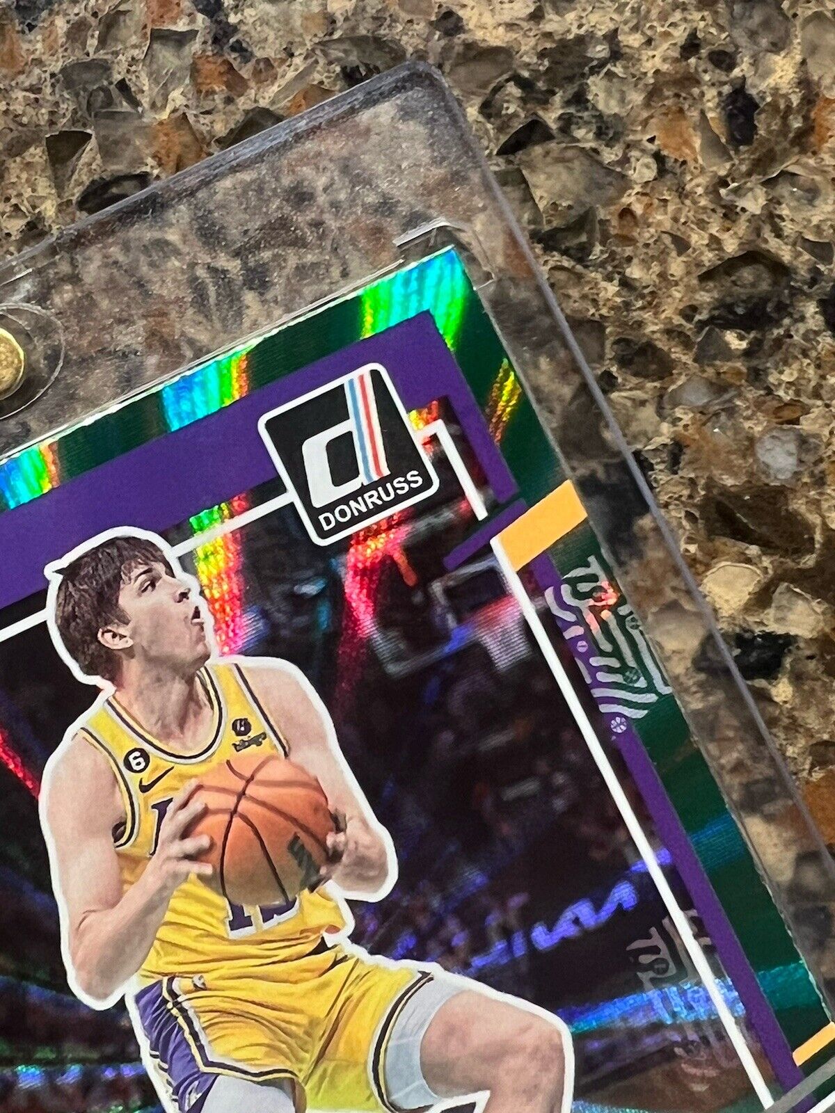 Austin Reaves 2023-24 Panini Donruss Basketball Green Holo Laser Spokes Gem Mint