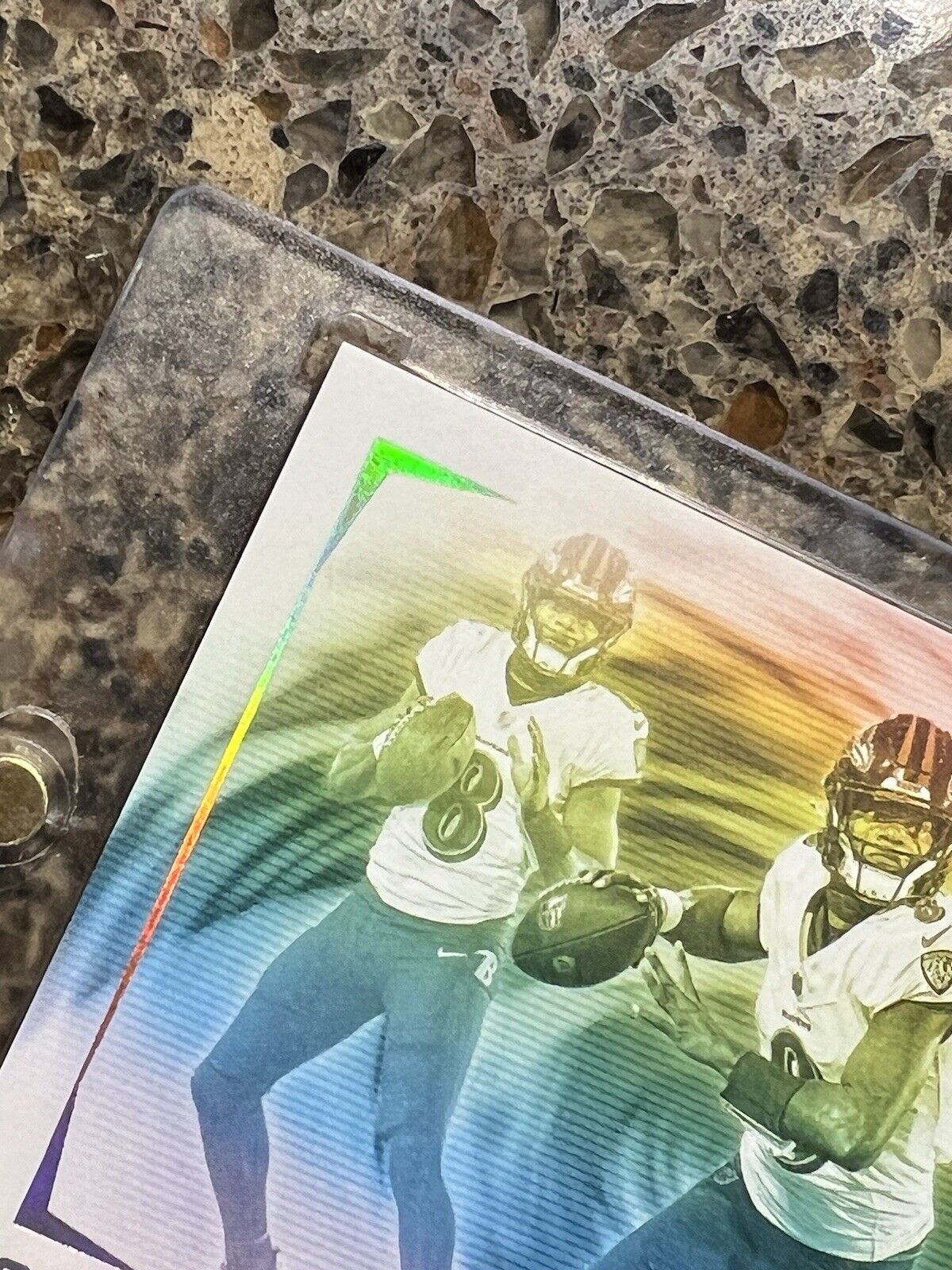 LAMAR JACKSON 2024 Panini Luminance GOLD VESTIGE RAINBOW HURRICANE SP Ravens MVP