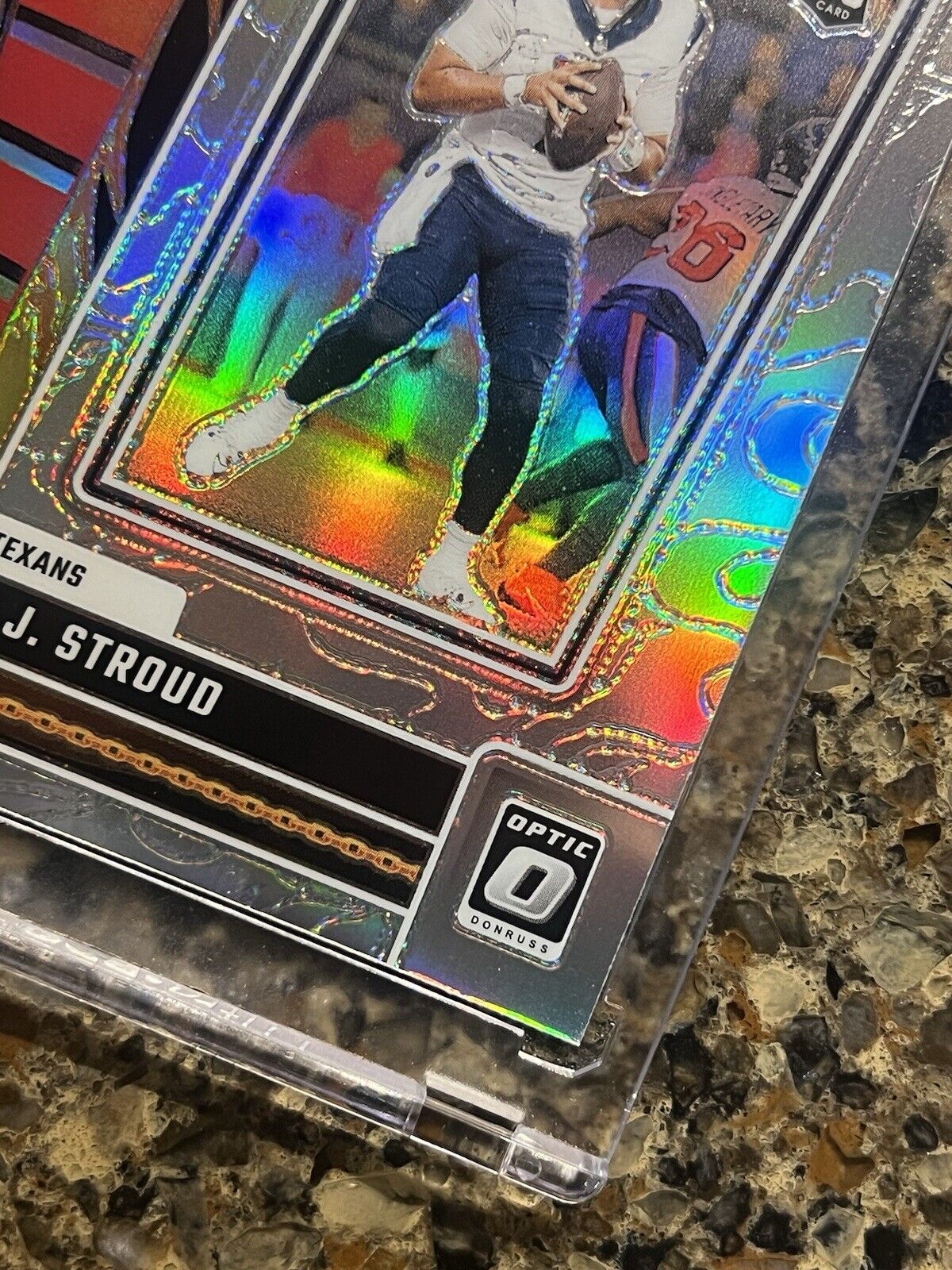 C.J. STROUD RC 2023 Panini Donruss Optic Chain Reaction Rookie Silver Holo Prizm