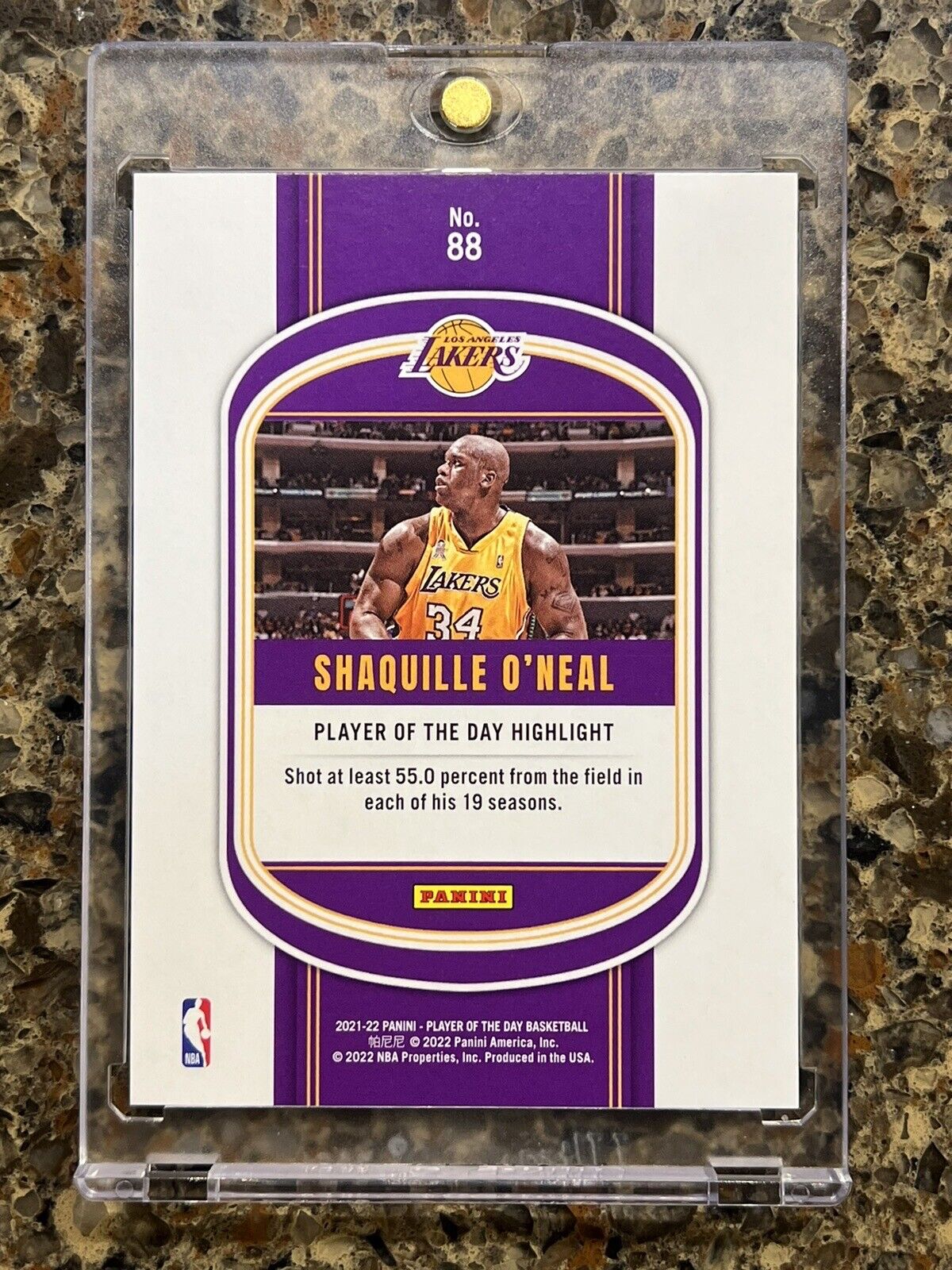 Shaquille O’Neal 2021 Panini Player of the Day KABOOM #98/99 Shaq Super Rare SSP