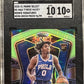 Tyrese Maxey RC 2020 Panini Select Rookie Signatures Neon Green Prizm /99 SGC 10