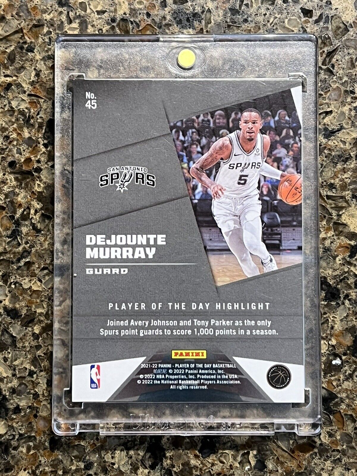 Dejounte Murray 2021 Panini NBA Player of The Day KABOOM 72/99 Rare Gem Mint SSP