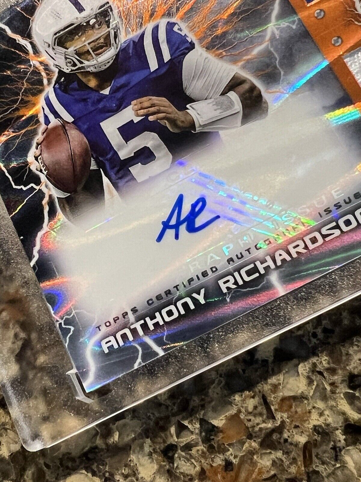 Anthony Richardson RC 2023-24 Topps Resurgence Amped Up Dual Patch Auto 2/25 RPA