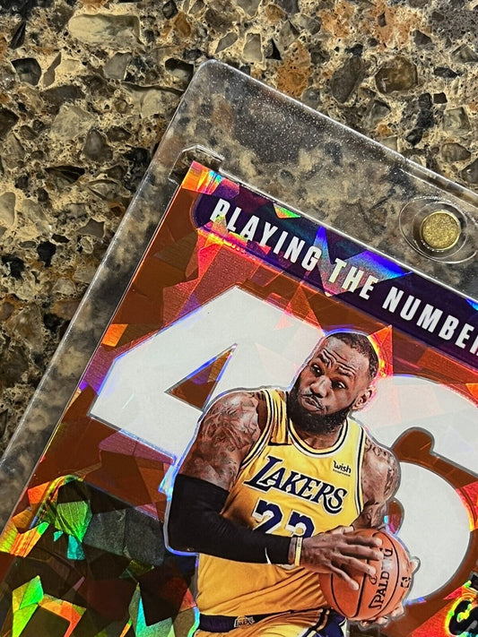 LeBron James 2020-21 Panini Optic Prizm Playing The Numbers 46 POINTS Gem Mint