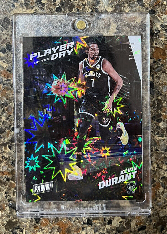 Kevin Durant 2021 Panini NBA Player of the Day kaboom 71/99 Rare Mint Gem SSP