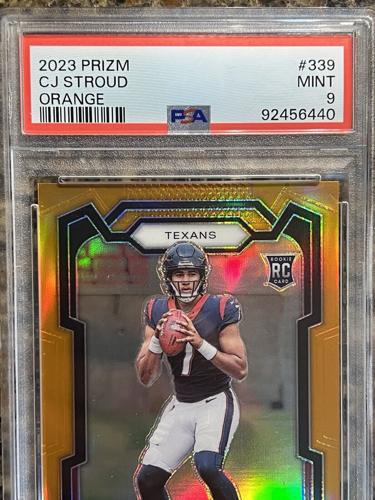 2023 Panini Prizm CJ Stroud Orange #211/249 RC #339 Texans Rookie PSA 9 🔥📈