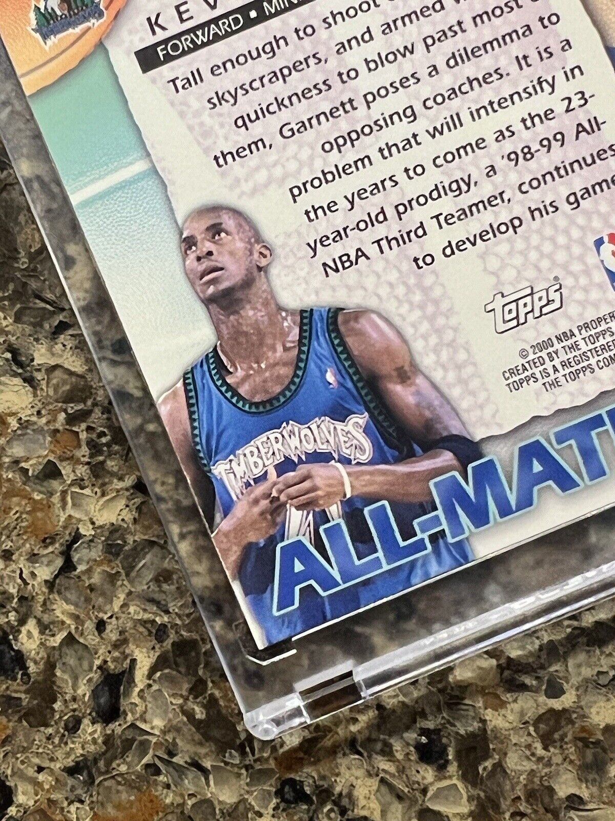 Kevin Garnett 1999-00 Topps All-Matrix Instinctive Force Refractor Rare Gem Mint