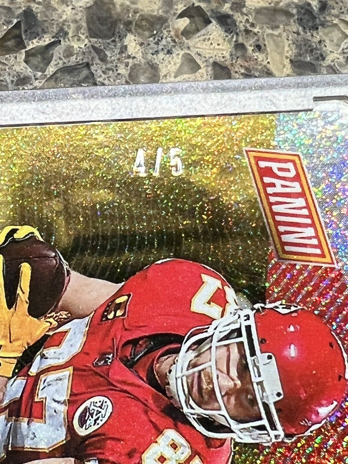 TRAVIS KELCE 2021 Panini NFL The National STARDUST 4/5 Super Rare Gem Mint SSP