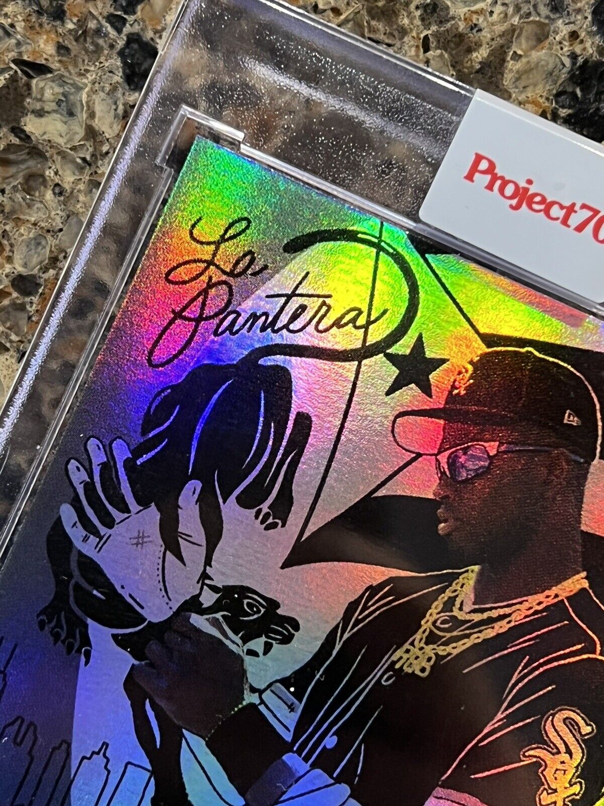 Luis Robert 2021 Topps Project70 LA PANTERA Rainbow Foil 46/70 Sophia Chang SSP