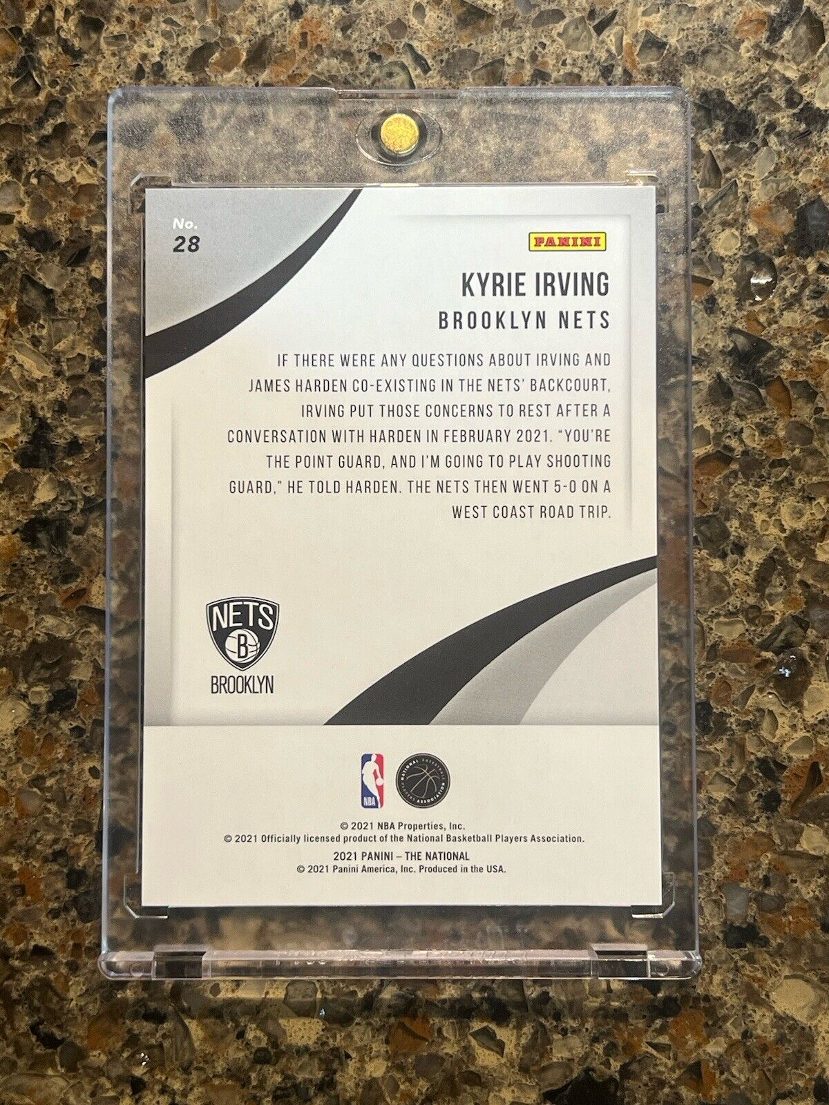 Kyrie Irving 2021 Panini THE NATIONAL 08/50 KABOOM Explosion Rare Gem Mint SSP